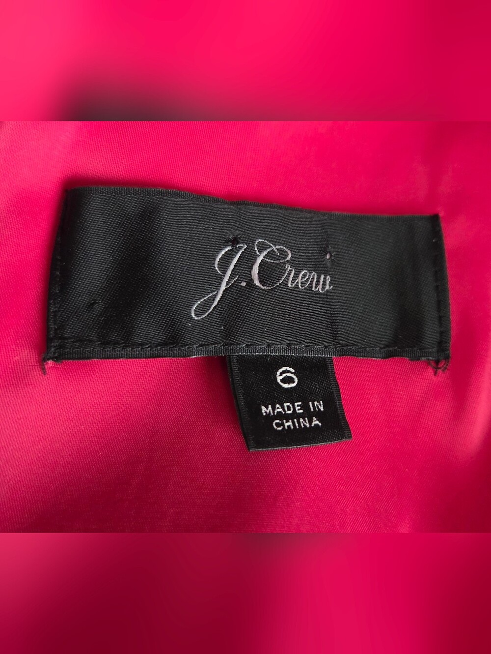 J. Crew Red Bow-Tie Fit & Flare Dress Size 6 - Picture 11 of 13